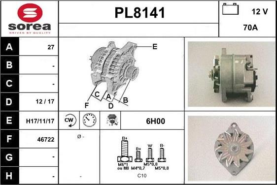 SNRA PL8141 - Ģenerators ps1.lv