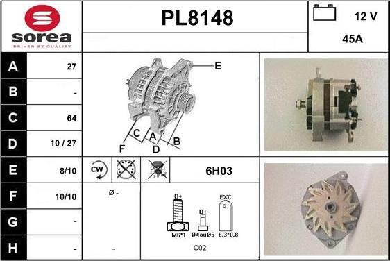 SNRA PL8148 - Ģenerators ps1.lv