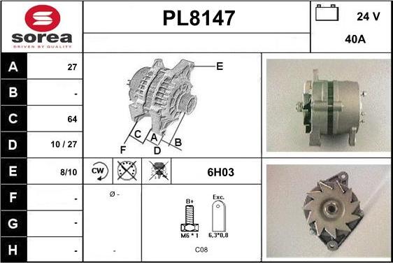 SNRA PL8147 - Ģenerators ps1.lv