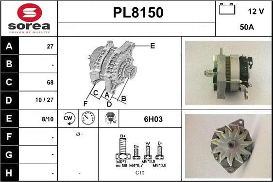 SNRA PL8150 - Ģenerators ps1.lv
