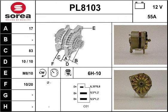 SNRA PL8103 - Ģenerators ps1.lv