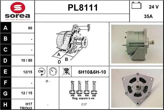 SNRA PL8111 - Ģenerators ps1.lv