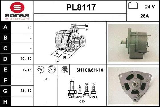 SNRA PL8117 - Ģenerators ps1.lv