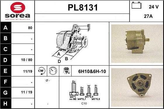 SNRA PL8131 - Ģenerators ps1.lv