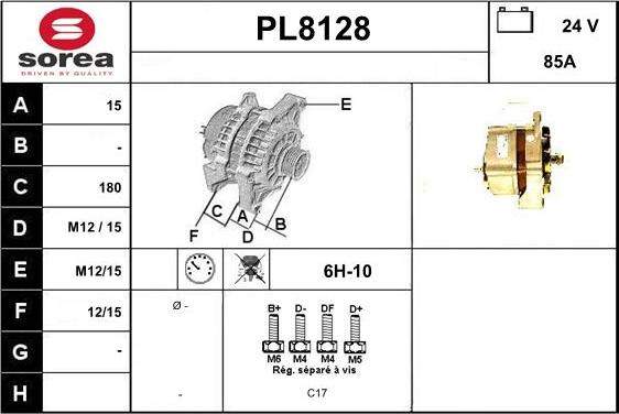 SNRA PL8128 - Ģenerators ps1.lv