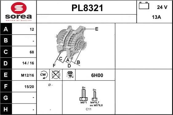 SNRA PL8321 - Ģenerators ps1.lv