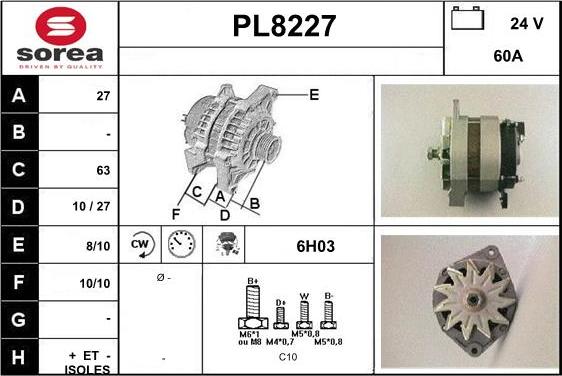 SNRA PL8227 - Ģenerators ps1.lv