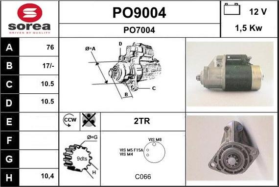 SNRA PO9004 - Starteris ps1.lv