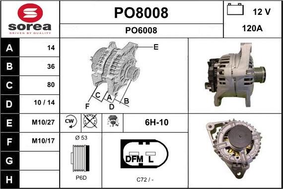 SNRA PO8008 - Ģenerators ps1.lv