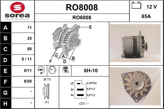 SNRA RO8008 - Ģenerators ps1.lv