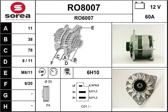 SNRA RO8007 - Ģenerators ps1.lv