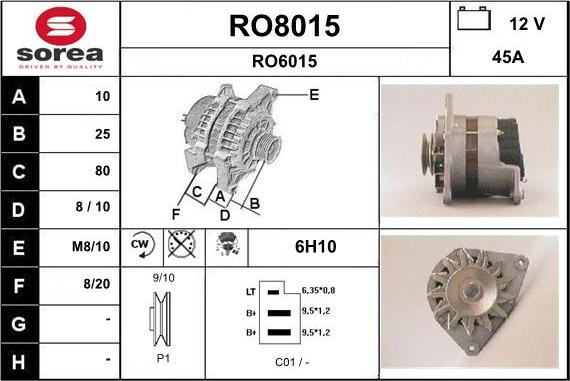 SNRA RO8015 - Ģenerators ps1.lv