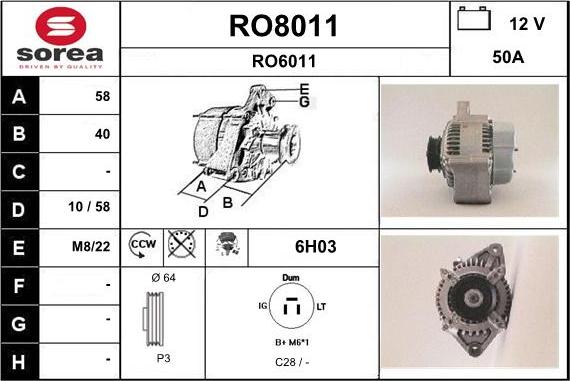 SNRA RO8011 - Ģenerators ps1.lv