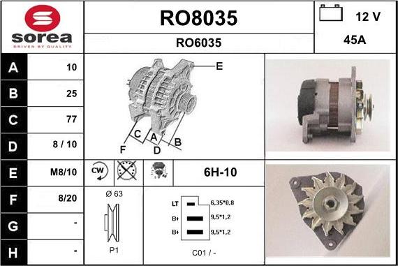 SNRA RO8035 - Ģenerators ps1.lv