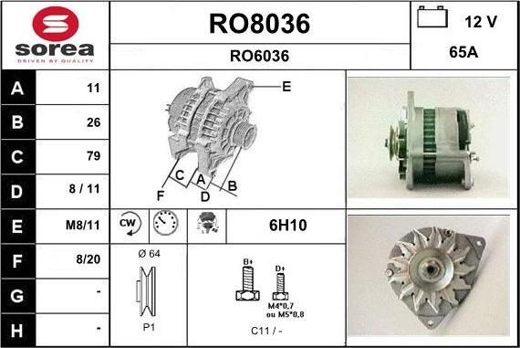 SNRA RO8036 - Ģenerators ps1.lv