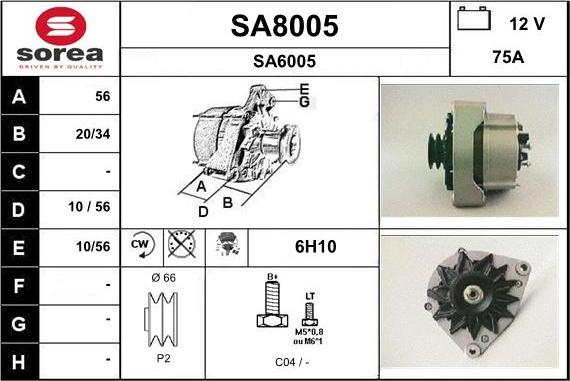 SNRA SA8005 - Ģenerators ps1.lv