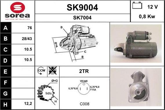 SNRA SK9004 - Starteris ps1.lv