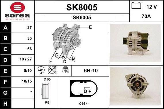 SNRA SK8005 - Ģenerators ps1.lv