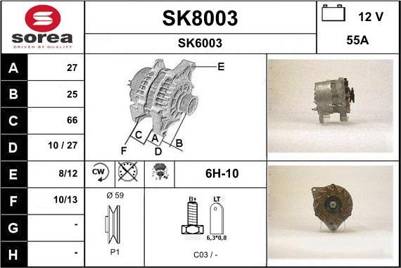 SNRA SK8003 - Ģenerators ps1.lv