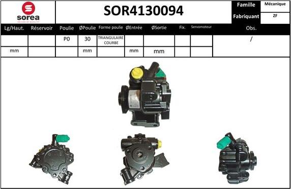 SNRA SOR4130094 - Hidrosūknis, Stūres iekārta ps1.lv