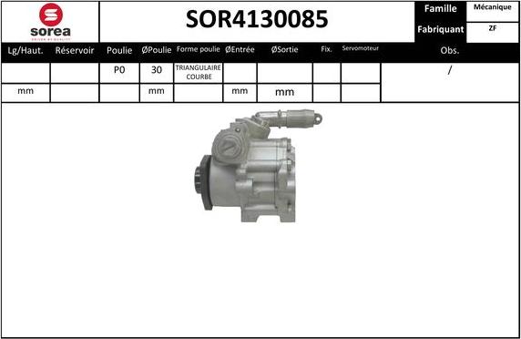 SNRA SOR4130085 - Hidrosūknis, Stūres iekārta ps1.lv