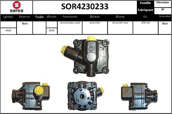 SNRA SOR4230233 - Hidrosūknis, Stūres iekārta ps1.lv