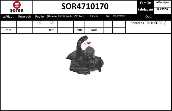 SNRA SOR4710170 - Hidrosūknis, Stūres iekārta ps1.lv