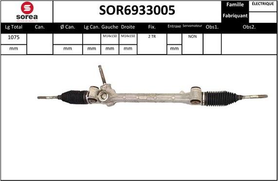 SNRA SOR6933005 - Stūres mehānisms ps1.lv