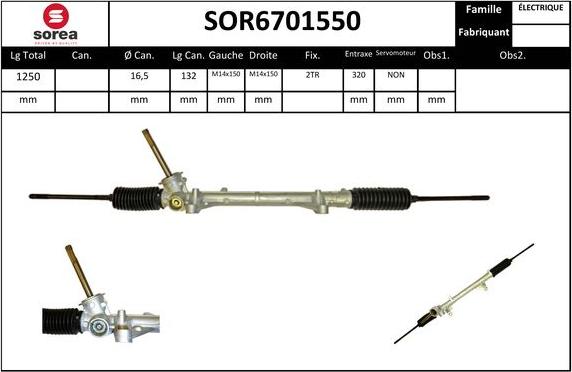 SNRA SOR6701550 - Stūres mehānisms ps1.lv