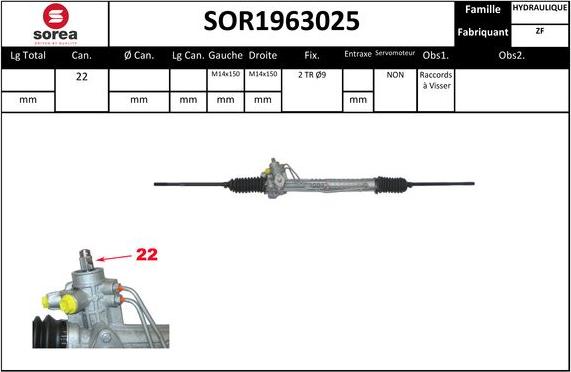 SNRA SOR1963025 - Stūres mehānisms ps1.lv