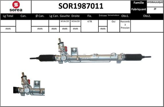 SNRA SOR1987011 - Stūres mehānisms ps1.lv