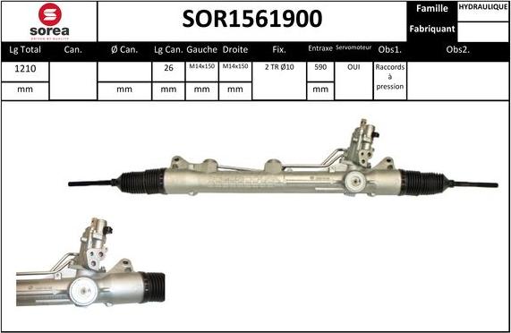 SNRA SOR1561900 - Stūres mehānisms ps1.lv