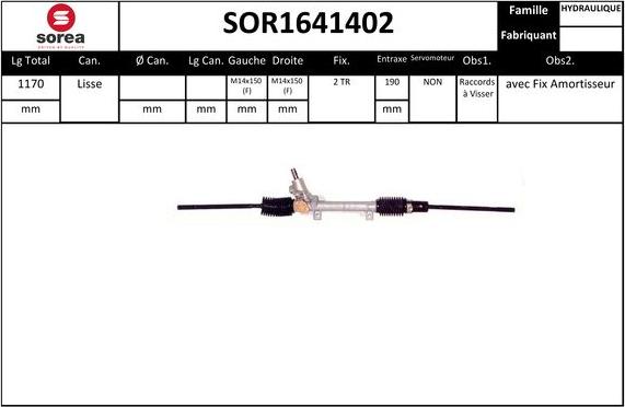 SNRA SOR1641402 - Stūres mehānisms ps1.lv