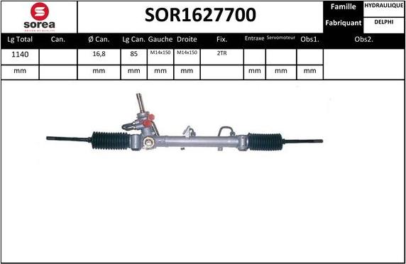 SNRA SOR1627700 - Stūres mehānisms ps1.lv