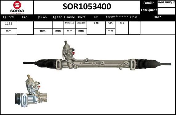 SNRA SOR1053400 - Stūres mehānisms ps1.lv