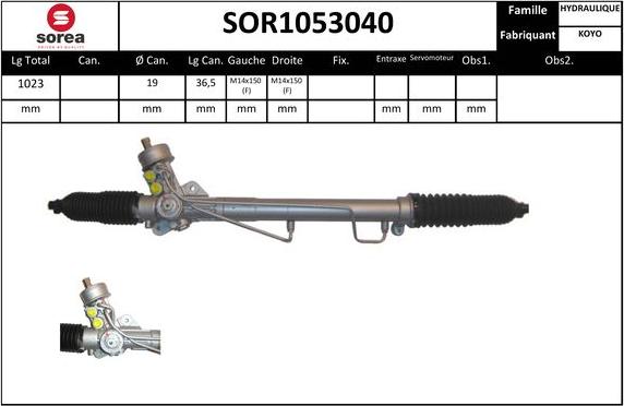 SNRA SOR1053040 - Stūres mehānisms ps1.lv