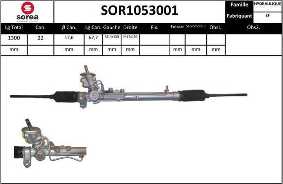 SNRA SOR1053001 - Stūres mehānisms ps1.lv