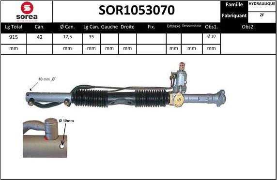 SNRA SOR1053070 - Stūres mehānisms ps1.lv