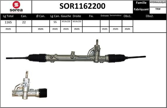 SNRA SOR1162200 - Stūres mehānisms ps1.lv