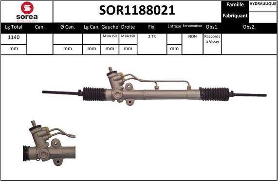 SNRA SOR1188021 - Stūres mehānisms ps1.lv