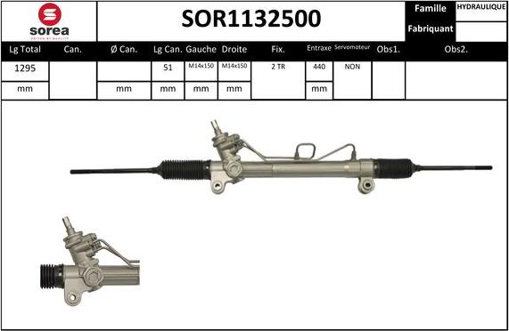 SNRA SOR1132500 - Stūres mehānisms ps1.lv