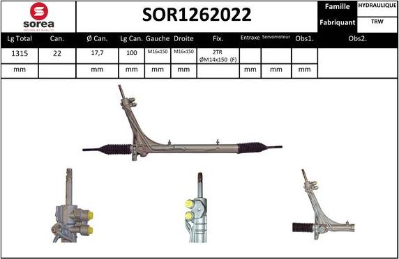 SNRA SOR1262022 - Stūres mehānisms ps1.lv