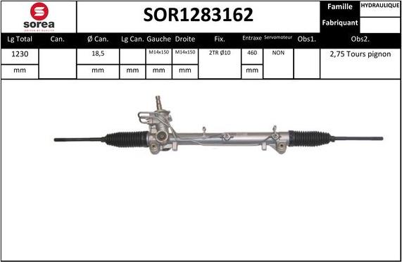 SNRA SOR1283162 - Stūres mehānisms ps1.lv