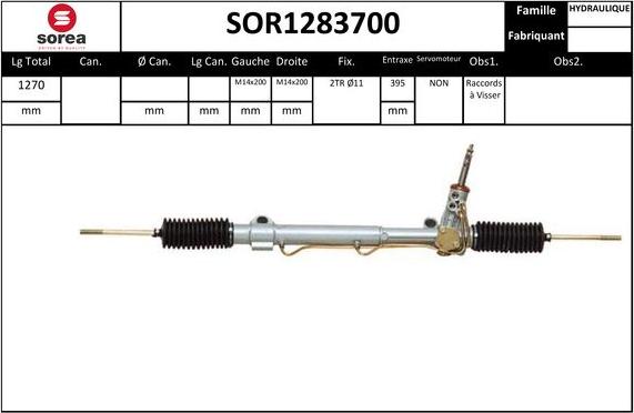 SNRA SOR1283700 - Stūres mehānisms ps1.lv