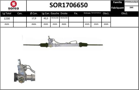SNRA SOR1706650 - Stūres mehānisms ps1.lv