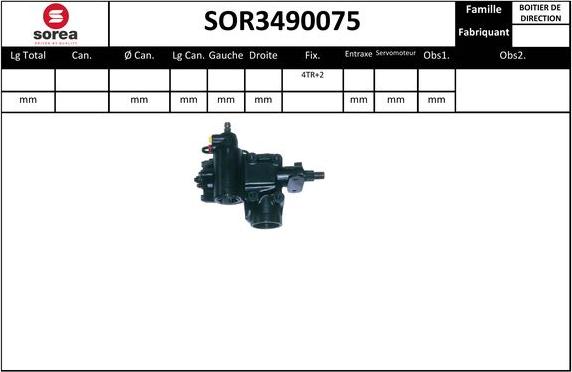 SNRA SOR3490075 - Stūres mehānisms ps1.lv