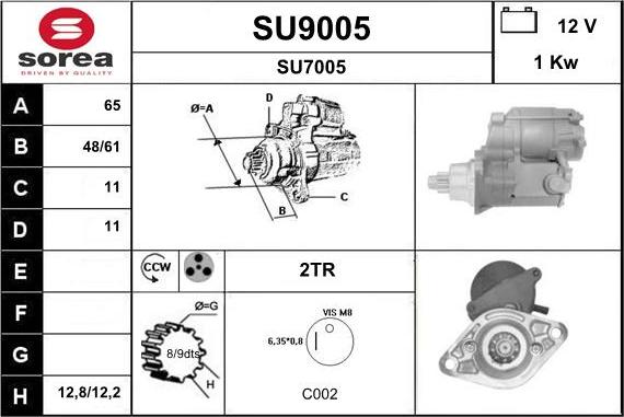 SNRA SU9005 - Starteris ps1.lv