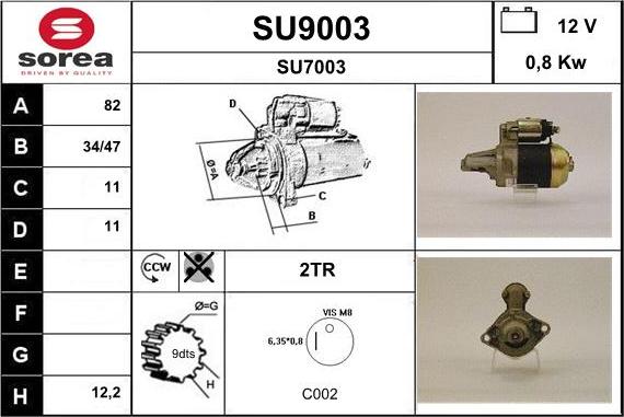 SNRA SU9003 - Starteris ps1.lv