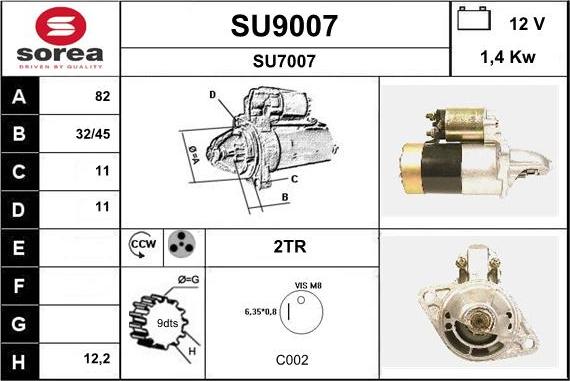 SNRA SU9007 - Starteris ps1.lv