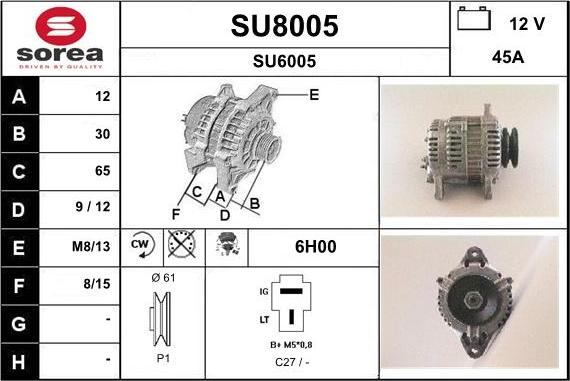 SNRA SU8005 - Ģenerators ps1.lv